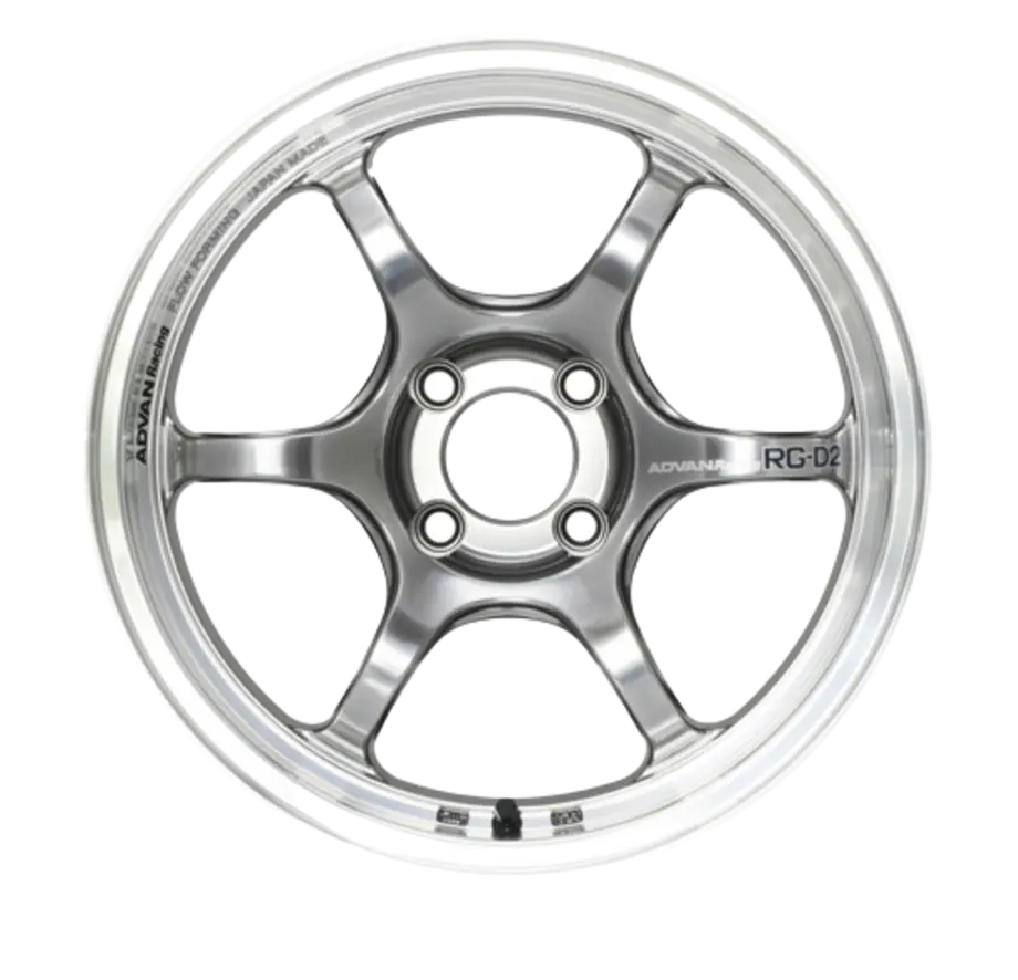 Advan Racing RG-D2 4x100 15x5.0+45 Machining and Racing Hyper Black