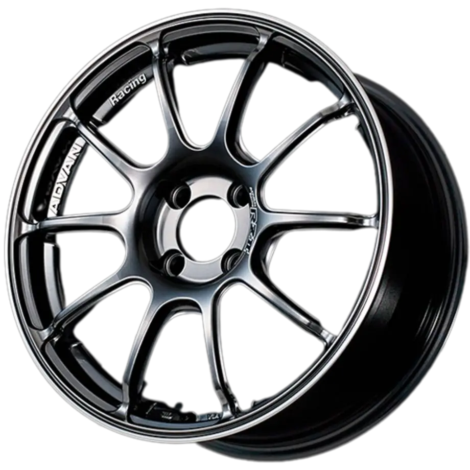 Advan RZ II 4x100 15x6.0+45 Racing Hyper Black And Ring