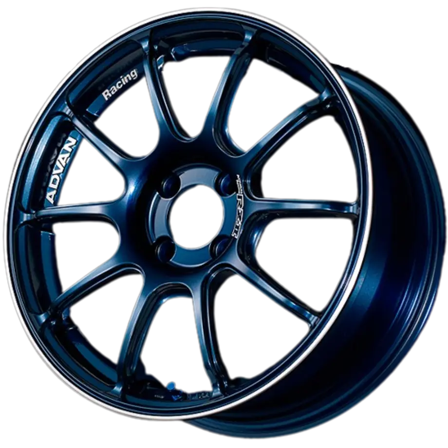 Advan RZ II 5x114.3 19x9.0+45 Racing Indigo Blue and Ring