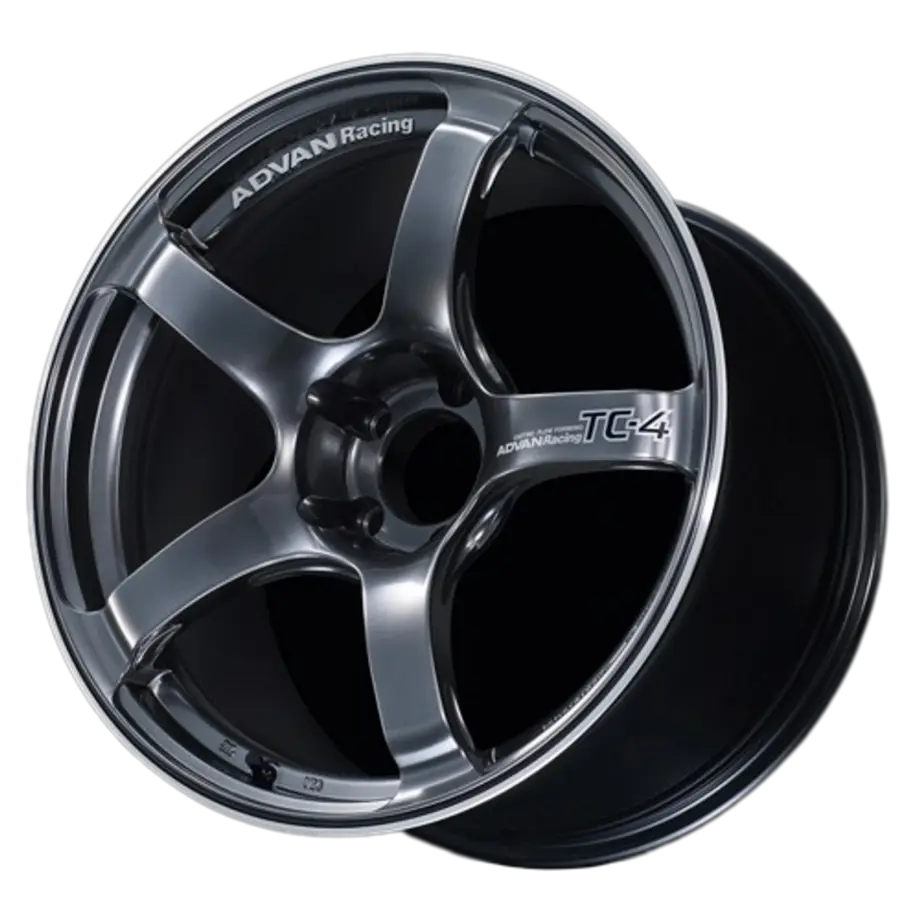 Advan TC-4 4x100 15x6.5+40 Racing Gun Metallic & Ring