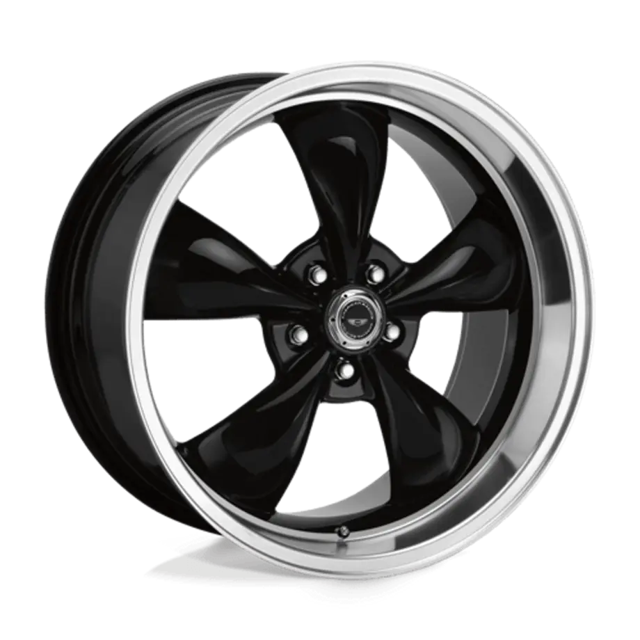 American Racing AR105 TORQ THRUST M 5X120 18X9 +34 GLOSS BLACK W/ MACHINED LIP