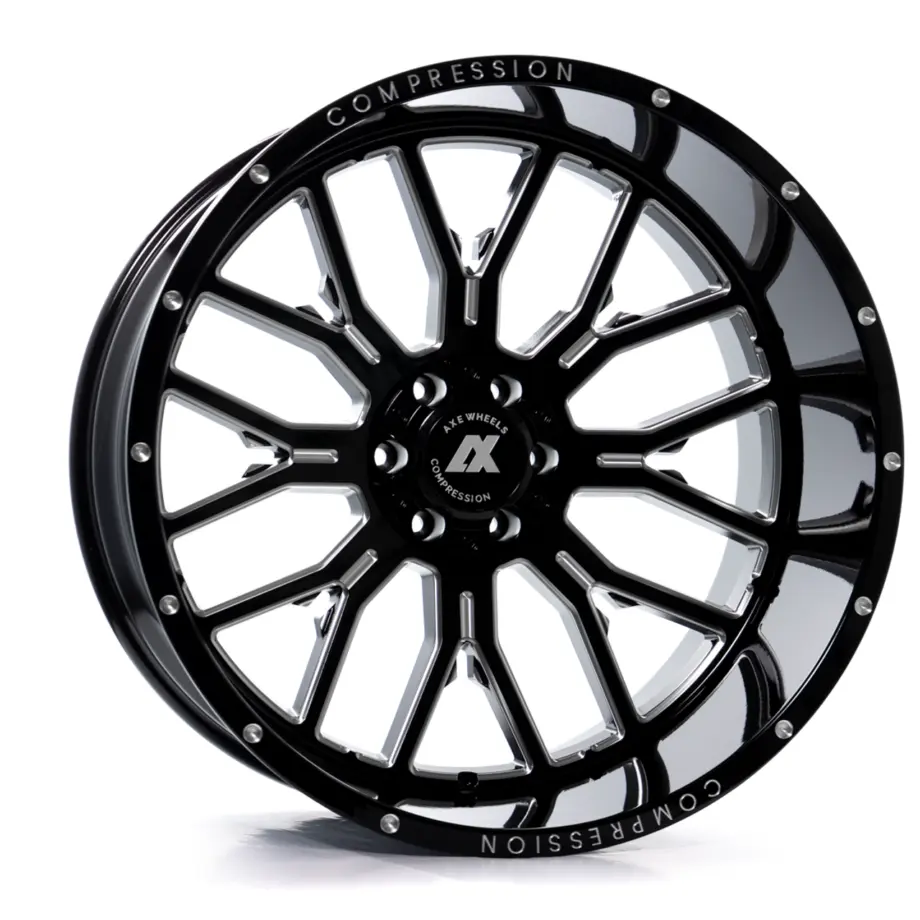 Axe AX6.0 8x165 26X14 -76 GLOSS BLACK MILLED