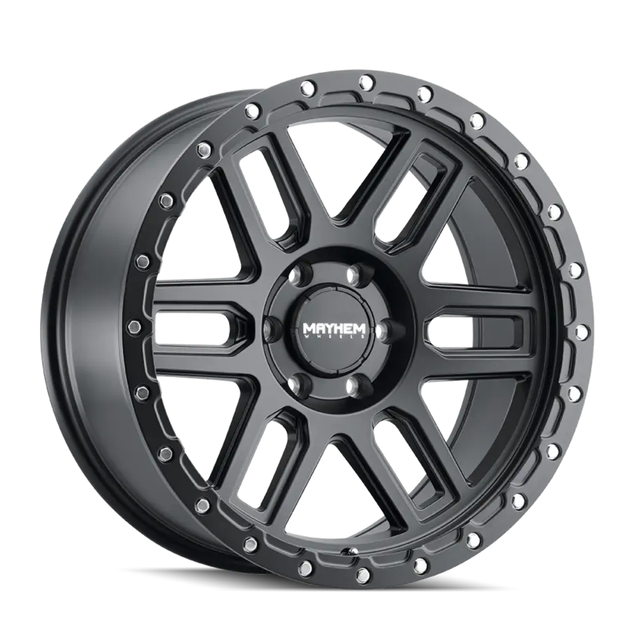 Mayhem Delta 8304 5x139.7 20x9+0 Matte Black W/Matte Black Lip