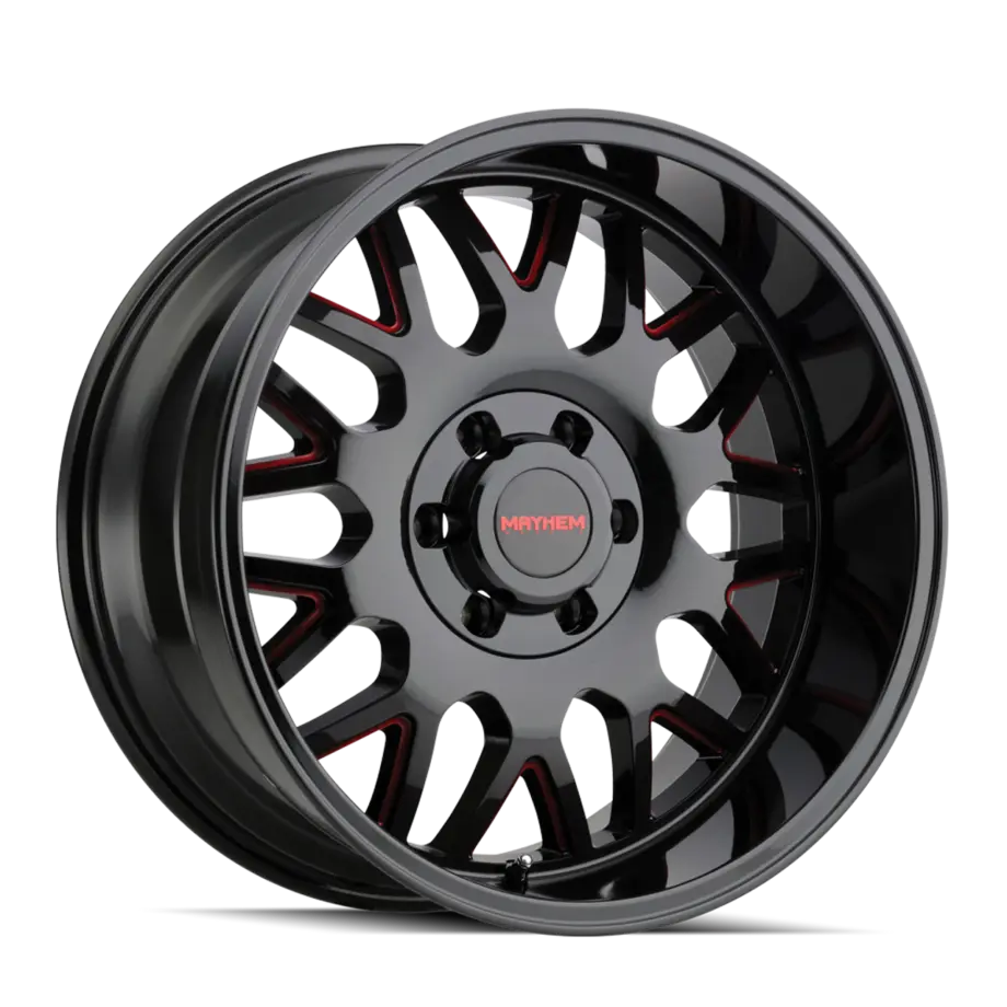 Mayhem Tripwire 8110 5x150 20x9+0 Black W/Prism Red