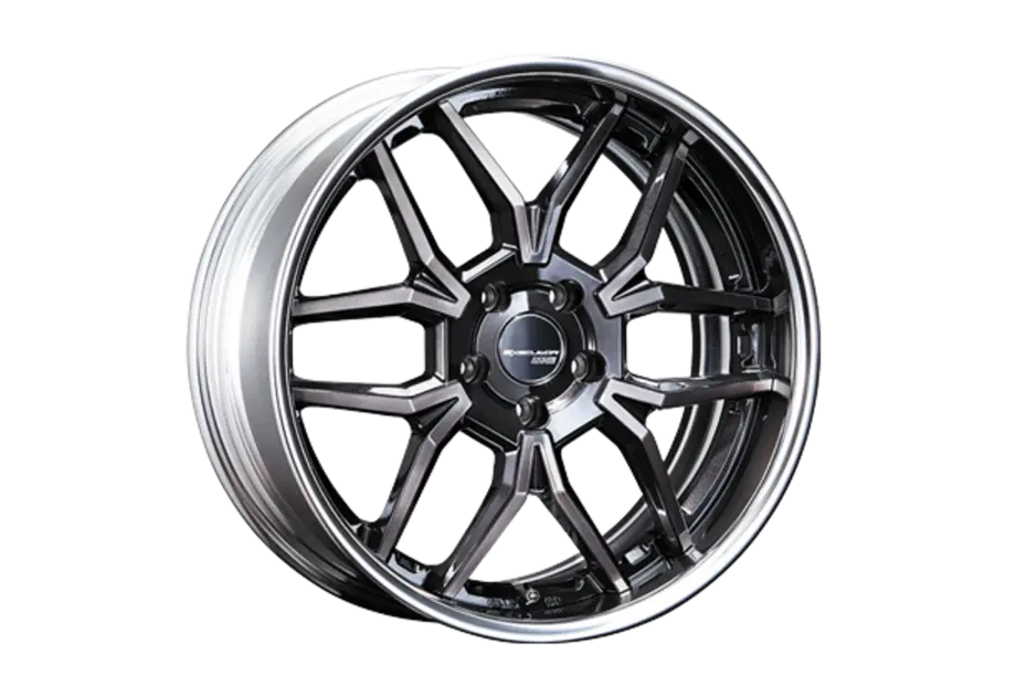 SSR EX06 5x112 19X10+38 SL Disk  Galaxy Clear Black