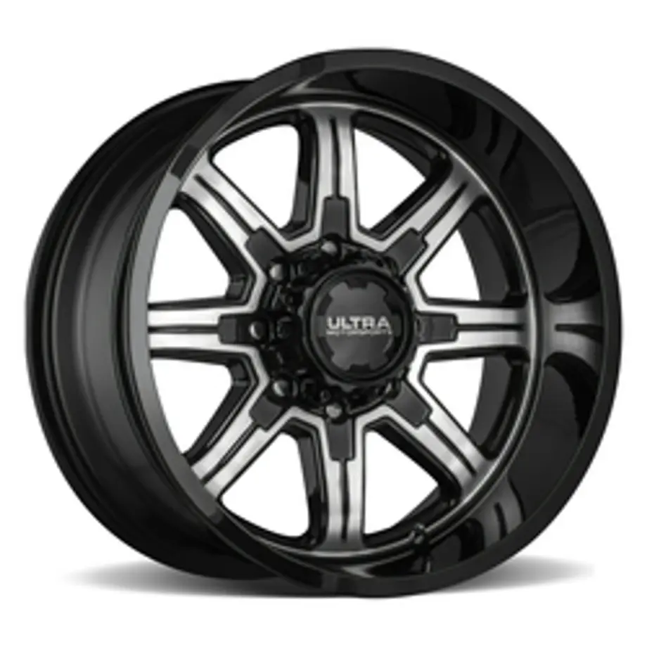 Ultra 229U Menace 5x114.3/5x127 15x10 -44 Gloss Black w/Machined Face