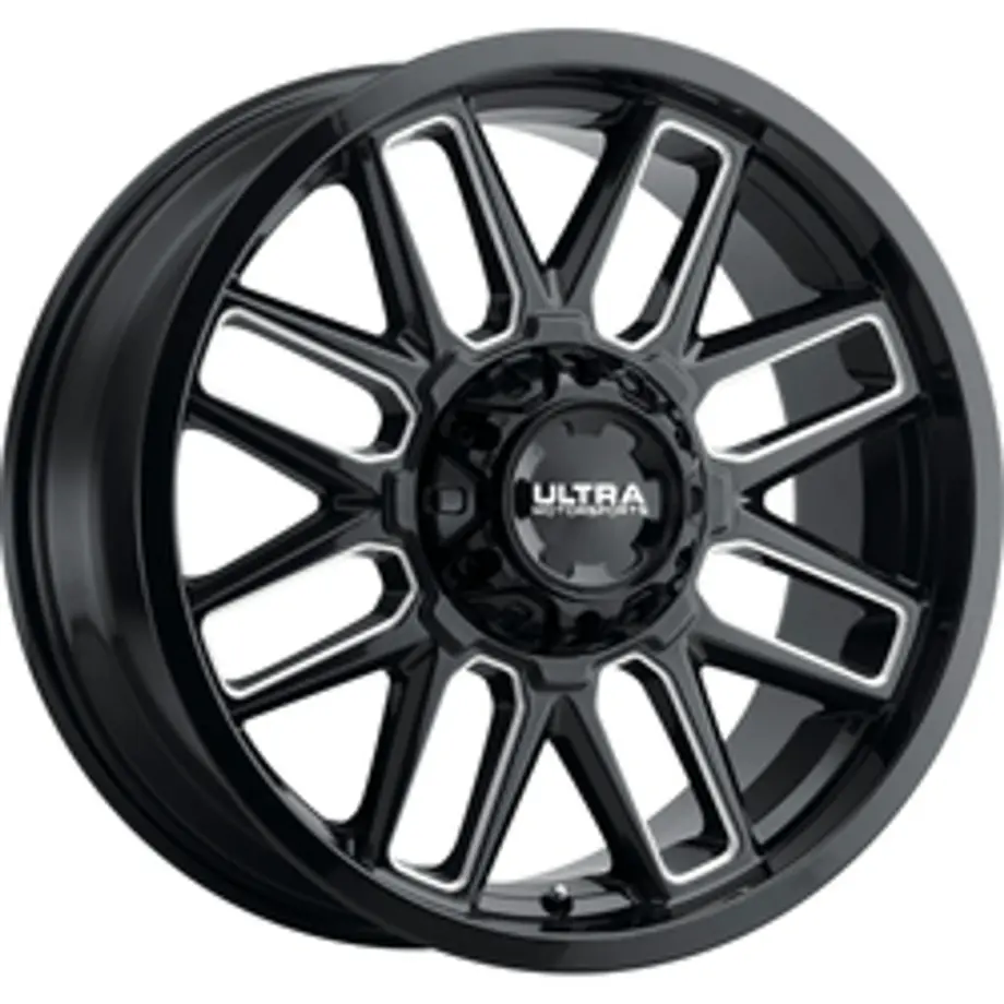 Ultra 231BM Butcher 8X170 20x10 -25 Gloss Black w/Milled Accents