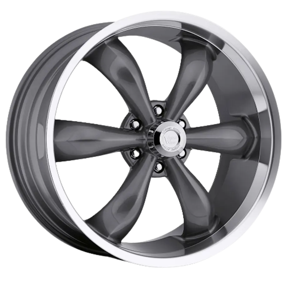 Vision American-Muscle 142 Legend 6x139.7 22x9.5+30 Gunmetal Machined Lip