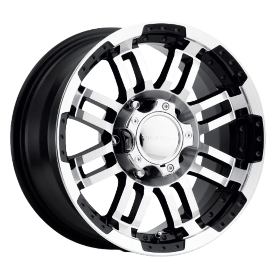 Vision HD 375 Warrior 5x127 15x6+0 Gloss Black Machined Face