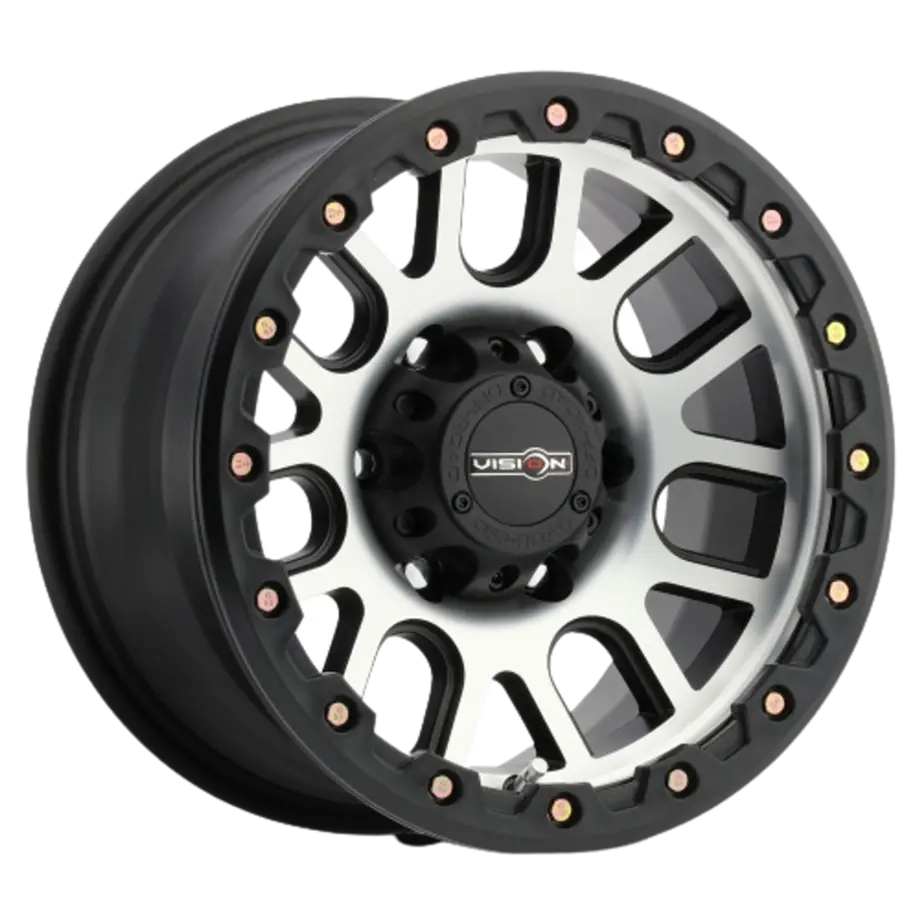 Vision Off-Road 111 Nemesis 5x127 17x9-12 Matte Black Machined Face