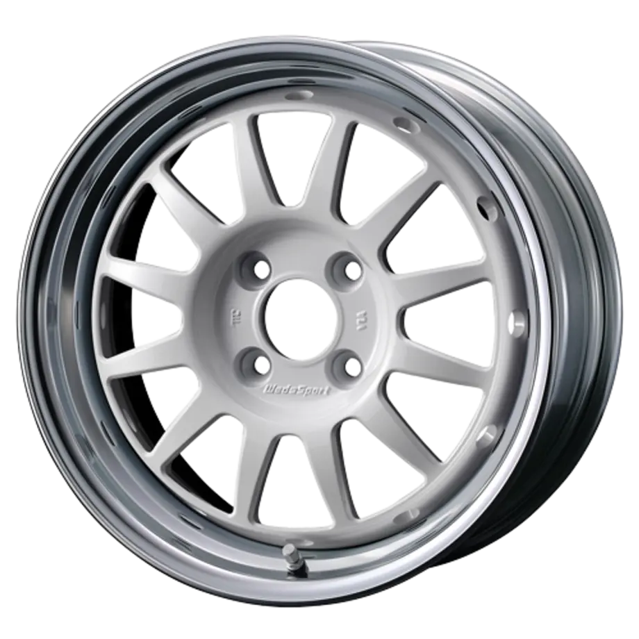 WedsSport Racing 2-Piece 4x100 15x6.5+32 White