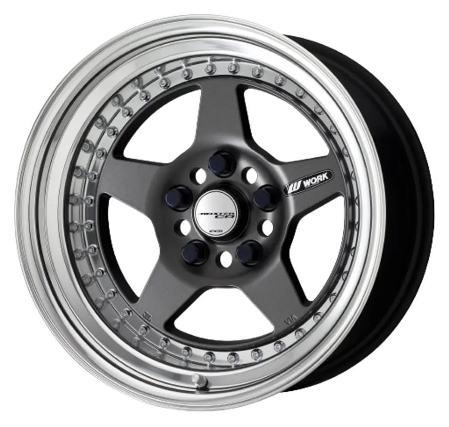 Work Meister Cr01 5x112 15x8+-15 T Disk Matte Gunmetal