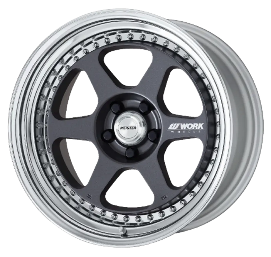 Work Meister L1 3P 5x100 19x10+6 A Disk Matte Gunmetal