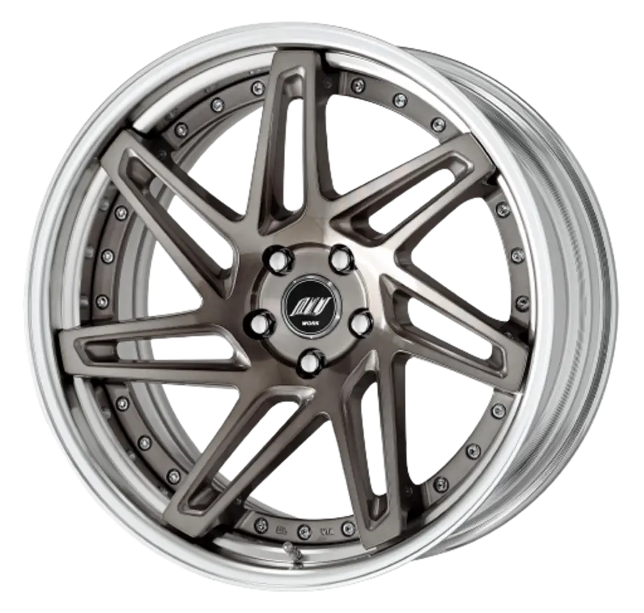 Work Zeast st3 5x100 20x10+45 R Disk Transparent Grey Polish