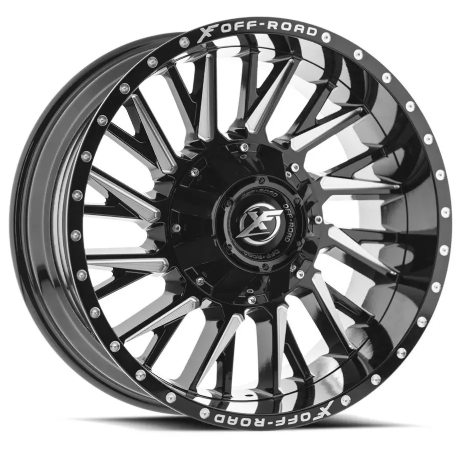 XF Off-Road XF-226 5x139.7/5x150 20x9 +12 Gloss Black & Milled