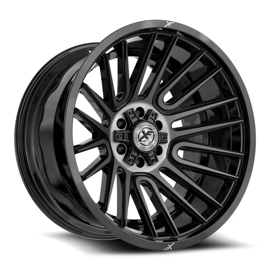 XF Off-Road XF-234 5x127/5x139.7 17x9 +0 Gloss Black & Brushed Double Dark Tint